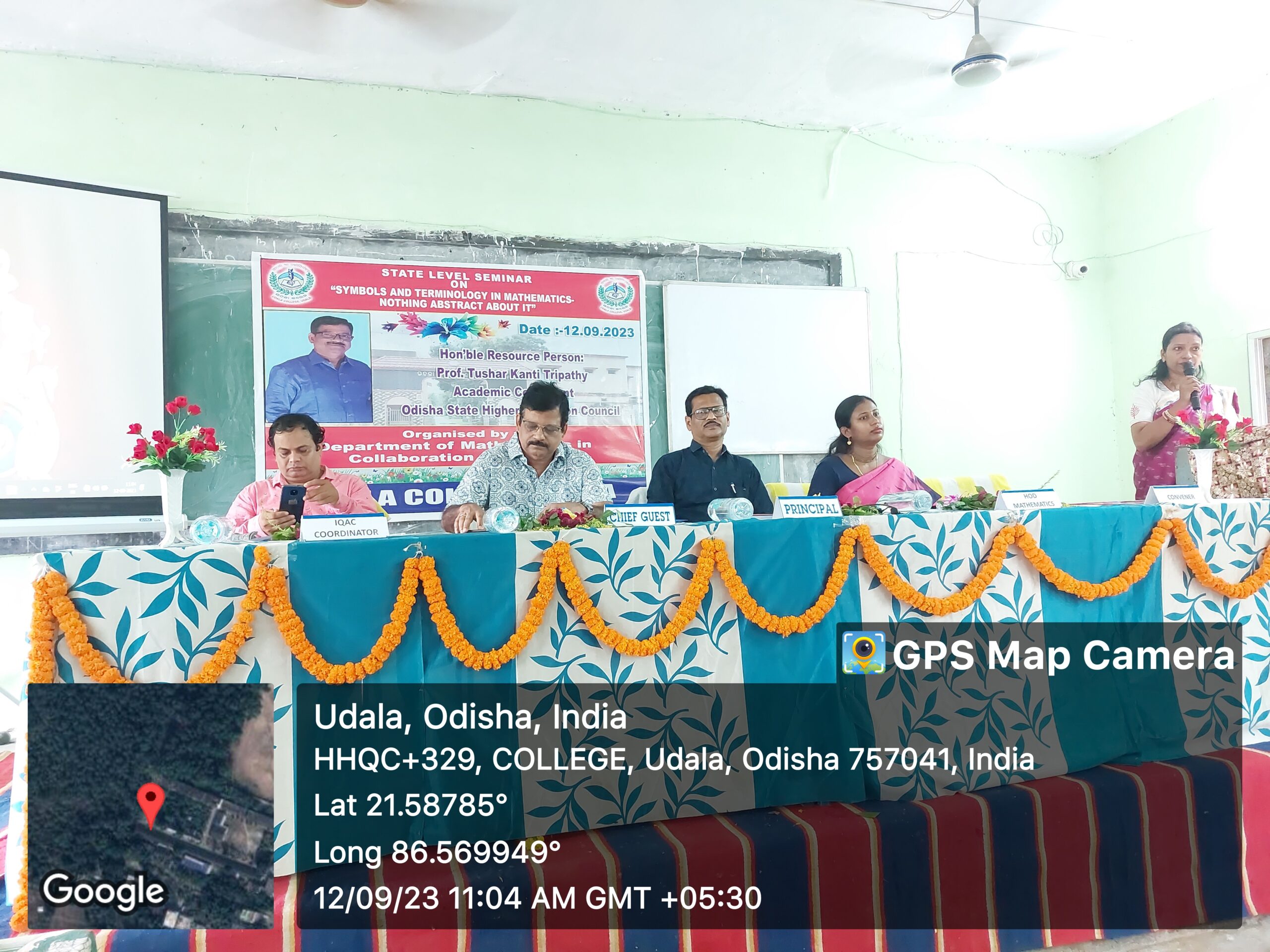STATE LEVEL SEMINAR ORGANISED BY DEPT. OF MATHEMATICS IN COLLABORATION WITH IQAC